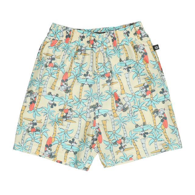 【ベビードール】ミッキー 水着ハーフパンツ 0439K (トップス別売り) / ベビーサイズ キッズ スイムウェア 水着 ボトムス 半ズボン 速乾 縦横伸縮 インナーパンツ付 ウエスト総ゴム スピンドル有り セットアップ対応商品