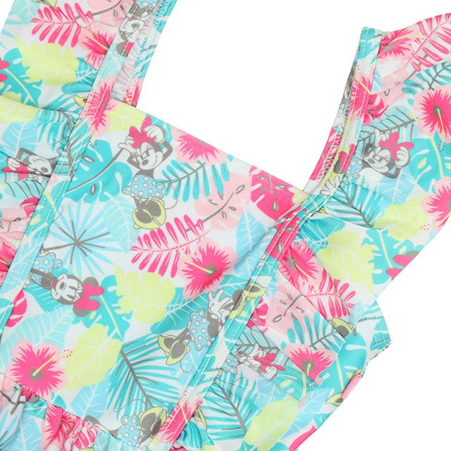 【ベビードール】ミニー セパレート水着 0440K / ベビーサイズ キッズ スイムウェア 水着 セパレート 上下セット ヘアバンド付き 3点セット 速乾 やわらか 楽ちん 【hg】