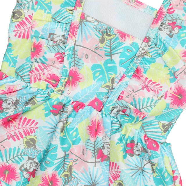 【ベビードール】ミニー セパレート水着 0440K / ベビーサイズ キッズ スイムウェア 水着 セパレート 上下セット ヘアバンド付き 3点セット 速乾 やわらか 楽ちん 【hg】