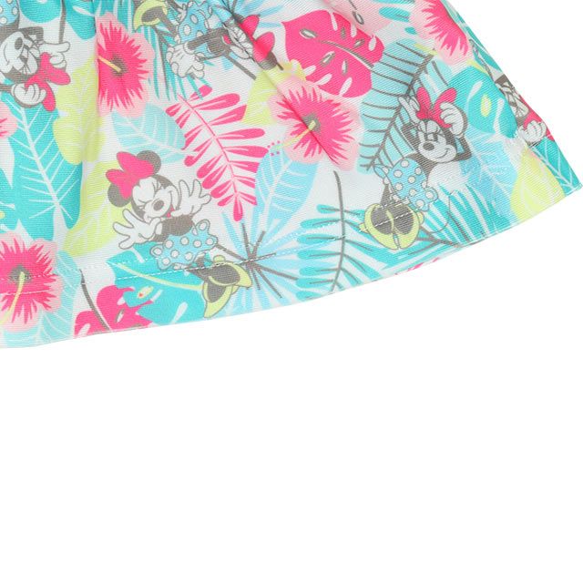 【ベビードール】ミニー セパレート水着 0440K / ベビーサイズ キッズ スイムウェア 水着 セパレート 上下セット ヘアバンド付き 3点セット 速乾 やわらか 楽ちん 【hg】