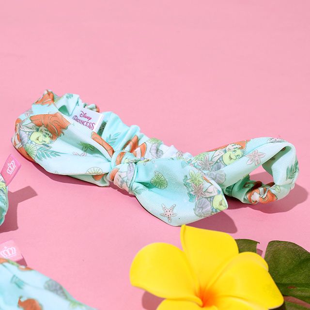 【ベビードール】アリエル プリンセス水着 0442K / ベビーサイズ キッズ スイムウェア 水着 セパレート 上下セット ヘアバンド付き 3点セット 速乾 やわらか 楽ちん 【hg】