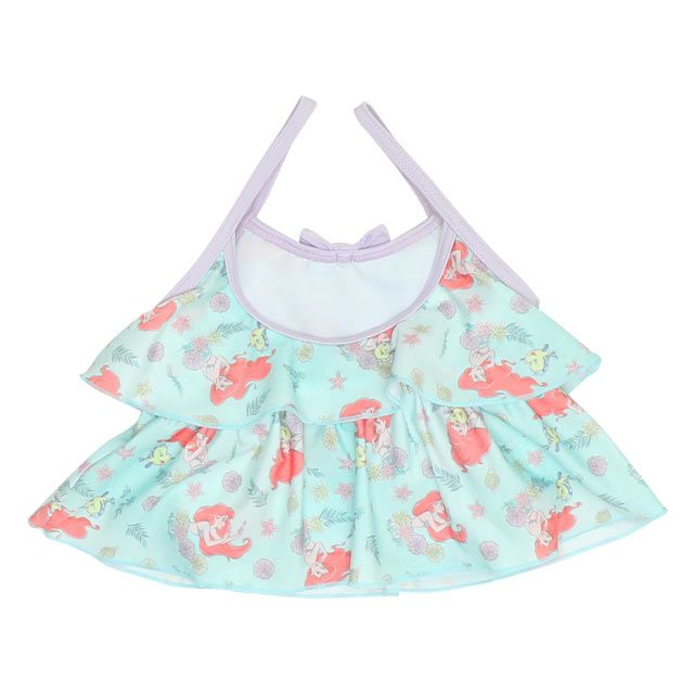 【ベビードール】アリエル プリンセス水着 0442K / ベビーサイズ キッズ スイムウェア 水着 セパレート 上下セット ヘアバンド付き 3点セット 速乾 やわらか 楽ちん 【hg】