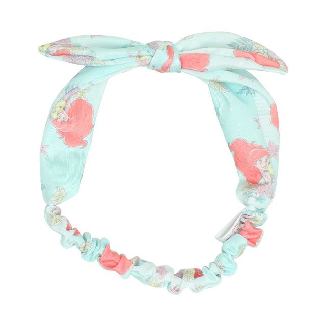 【ベビードール】アリエル プリンセス水着 0442K / ベビーサイズ キッズ スイムウェア 水着 セパレート 上下セット ヘアバンド付き 3点セット 速乾 やわらか 楽ちん 【hg】