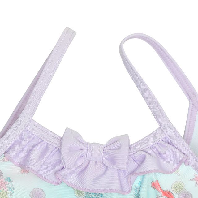 【ベビードール】アリエル プリンセス水着 0442K / ベビーサイズ キッズ スイムウェア 水着 セパレート 上下セット ヘアバンド付き 3点セット 速乾 やわらか 楽ちん 【hg】