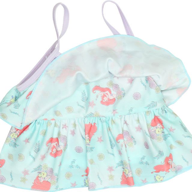 【ベビードール】アリエル プリンセス水着 0442K / ベビーサイズ キッズ スイムウェア 水着 セパレート 上下セット ヘアバンド付き 3点セット 速乾 やわらか 楽ちん 【hg】