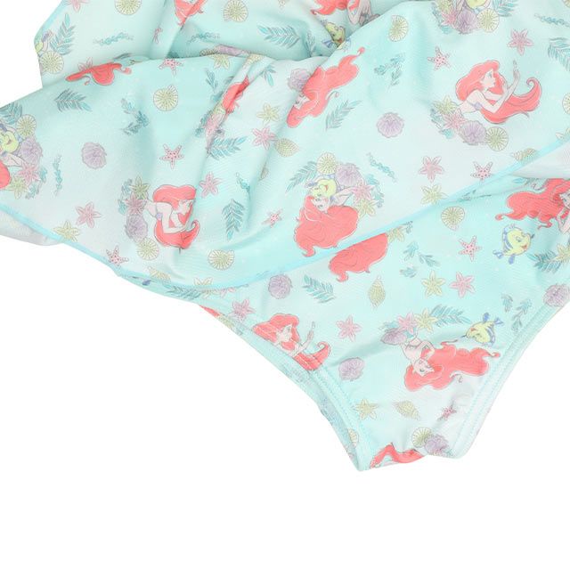 【ベビードール】アリエル プリンセス水着 0442K / ベビーサイズ キッズ スイムウェア 水着 セパレート 上下セット ヘアバンド付き 3点セット 速乾 やわらか 楽ちん 【hg】