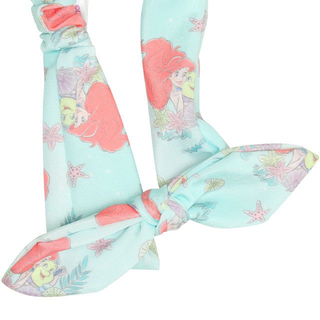 【ベビードール】アリエル プリンセス水着 0442K / ベビーサイズ キッズ スイムウェア 水着 セパレート 上下セット ヘアバンド付き 3点セット 速乾 やわらか 楽ちん 【hg】