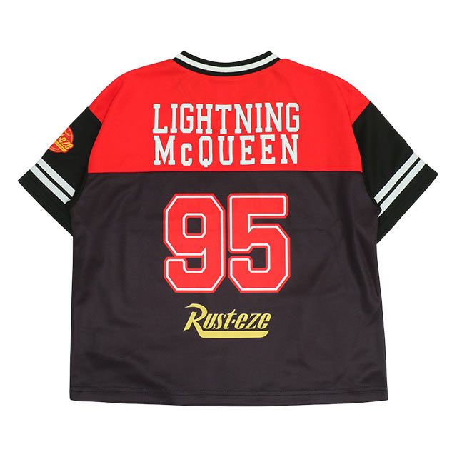 【ベビードール】カーズ Tシャツ&ハーフパンツ 2点セット 0462K / マックィーン ベビーサイズ キッズ トップス ボトムス 半袖 半ズボン ウエスト総ゴム ゴム穴付 メッシュ素材 速乾 上下セットアップ コーデセット