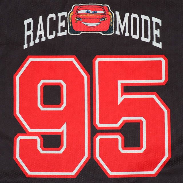 【ベビードール】カーズ Tシャツ&ハーフパンツ 2点セット 0462K / マックィーン ベビーサイズ キッズ トップス ボトムス 半袖 半ズボン ウエスト総ゴム ゴム穴付 メッシュ素材 速乾 上下セットアップ コーデセット