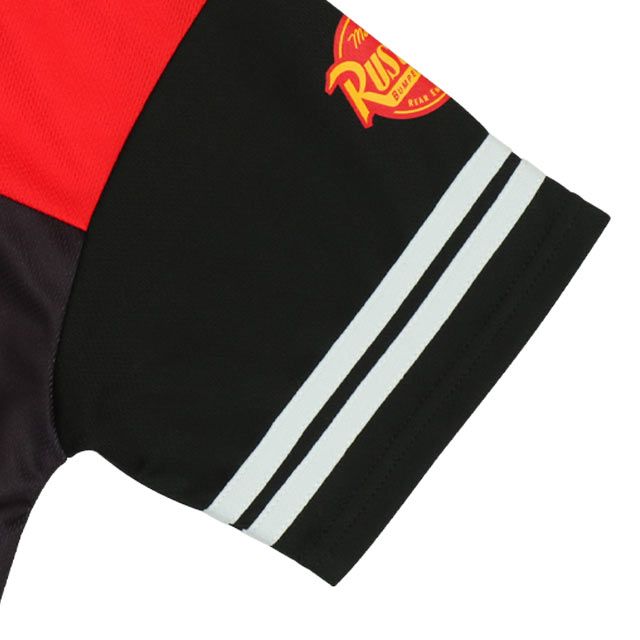 【ベビードール】カーズ Tシャツ&ハーフパンツ 2点セット 0462K / マックィーン ベビーサイズ キッズ トップス ボトムス 半袖 半ズボン ウエスト総ゴム ゴム穴付 メッシュ素材 速乾 上下セットアップ コーデセット