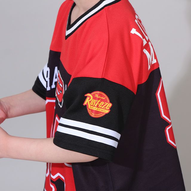 【ベビードール】カーズ Tシャツ&ハーフパンツ 2点セット 0462K / マックィーン ベビーサイズ キッズ トップス ボトムス 半袖 半ズボン ウエスト総ゴム ゴム穴付 メッシュ素材 速乾 上下セットアップ コーデセット