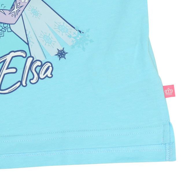 【ベビードール】アナ エルサ プリンセス / Tシャツ&フリルショートパンツ 2点セット 0474K / キッズ トップス ボトムス 半袖 短パン ショートパンツ 半ズボン ウエスト総ゴム ゴム穴付 上下セットアップ コーデセット