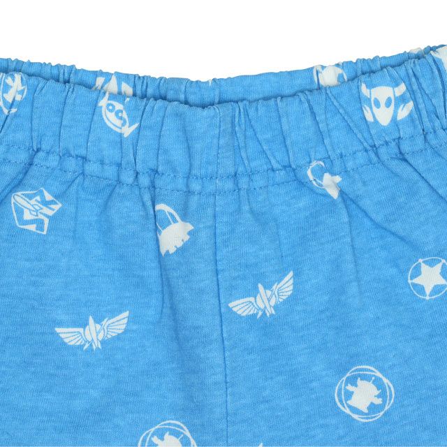 【ベビードール】バズ Tシャツ&ハーフパンツ 2点セット 0464K / トイ・ストーリー ベビーサイズ キッズ トップス ボトムス 半袖 短パン ショートパンツ 半ズボン ウエスト総ゴム ゴム穴付 上下セットアップ コーデセット