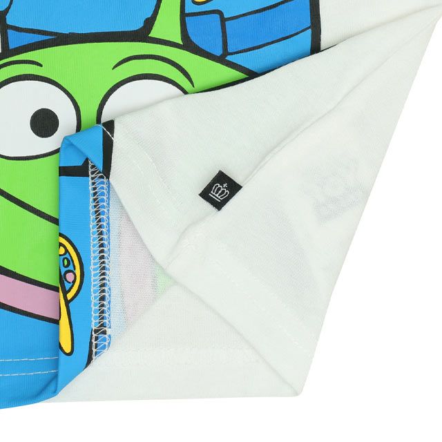 【ベビードール】リトルグリーンメン Tシャツ&ハーフパンツ 2点セット 0464K / トイ・ストーリー ベビーサイズ キッズ トップス ボトムス 半袖 短パン ショートパンツ 半ズボン ウエスト総ゴム ゴム穴付 上下セットアップ コーデセット