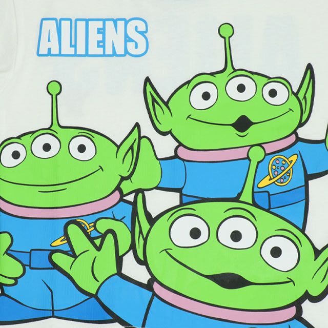 【ベビードール】リトルグリーンメン Tシャツ&ハーフパンツ 2点セット 0464K / トイ・ストーリー ベビーサイズ キッズ トップス ボトムス 半袖 短パン ショートパンツ 半ズボン ウエスト総ゴム ゴム穴付 上下セットアップ コーデセット