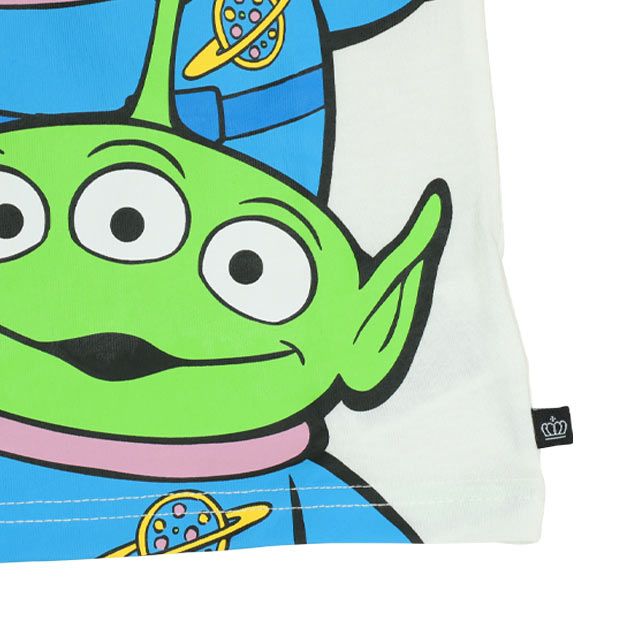 【ベビードール】リトルグリーンメン Tシャツ&ハーフパンツ 2点セット 0464K / トイ・ストーリー ベビーサイズ キッズ トップス ボトムス 半袖 短パン ショートパンツ 半ズボン ウエスト総ゴム ゴム穴付 上下セットアップ コーデセット