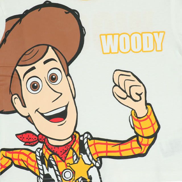 【ベビードール】ウッディ Tシャツ&ハーフパンツ 2点セット 0464K / トイ・ストーリー ベビーサイズ キッズ トップス ボトムス 半袖 短パン ショートパンツ 半ズボン ウエスト総ゴム ゴム穴付 上下セットアップ コーデセット