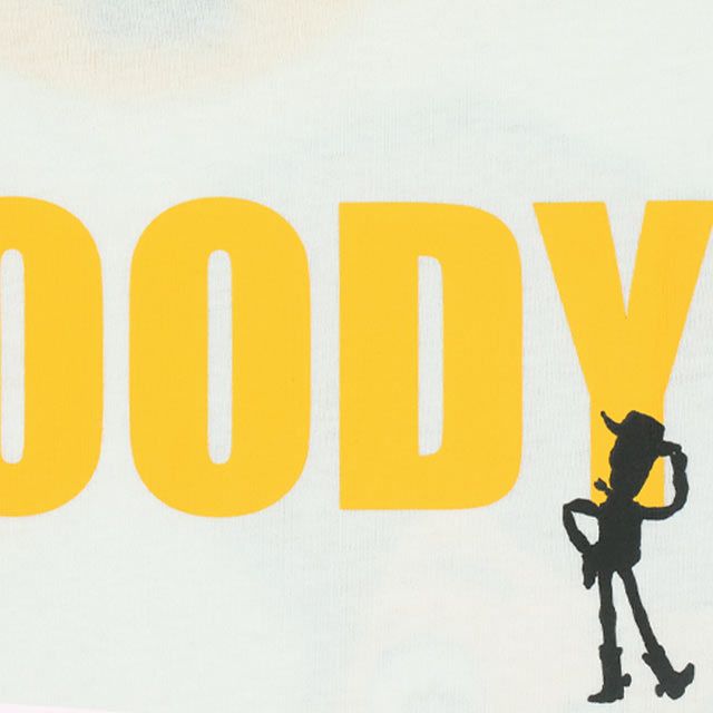 【ベビードール】ウッディ Tシャツ&ハーフパンツ 2点セット 0464K / トイ・ストーリー ベビーサイズ キッズ トップス ボトムス 半袖 短パン ショートパンツ 半ズボン ウエスト総ゴム ゴム穴付 上下セットアップ コーデセット