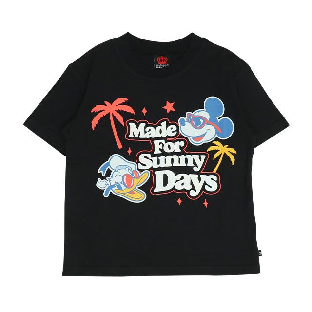 【ベビードール】親子お揃い ウォーターマジックキャラクターTシャツ 0465K / 水に濡れると柄が浮き出る ミッキー ドナルド ベビーサイズ キッズ リンクコーデ ペアルック 親子コーデ トップス 半袖 天竺素材