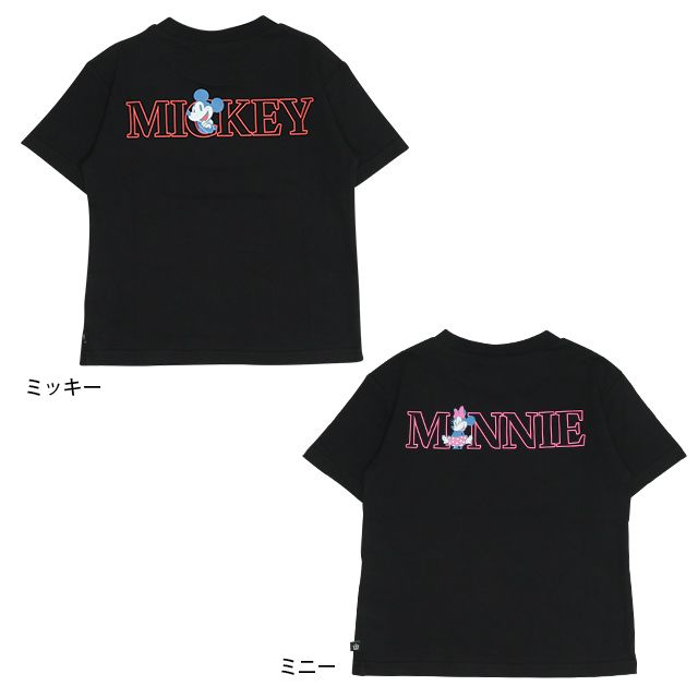 【ベビードール】親子お揃い ウォーターマジックキャラクターTシャツ 0465K / 水に濡れると柄が浮き出る ミッキー ドナルド ベビーサイズ キッズ リンクコーデ ペアルック 親子コーデ トップス 半袖 天竺素材