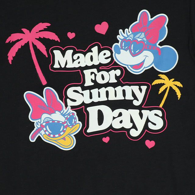 【ベビードール】親子お揃い ウォーターマジックキャラクターTシャツ 0465K / 水に濡れると柄が浮き出る ミニー デイジー ベビーサイズ キッズ リンクコーデ ペアルック 親子コーデ トップス 半袖 天竺素材