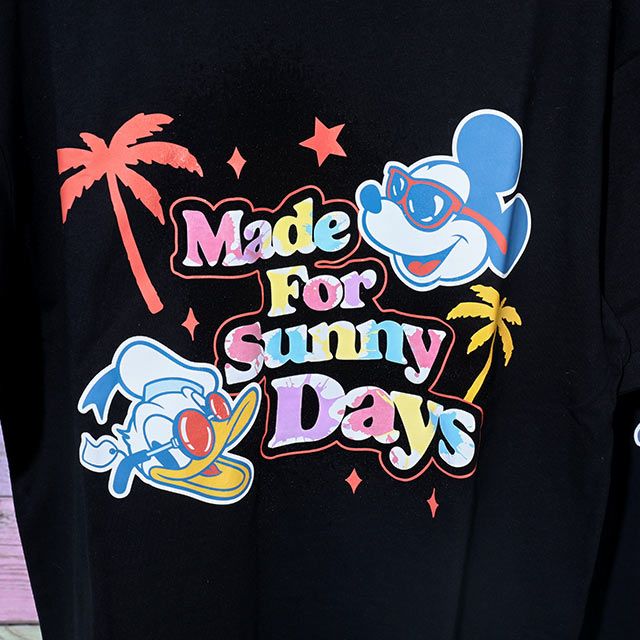 【ベビードール】親子お揃い ウォーターマジックキャラクターTシャツ 0465A / 水に濡れると柄が浮き出る ミッキー ドナルド 大人 ユニセックス 男女兼用 リンクコーデ ペアルック 親子コーデ トップス 半袖 天竺素材