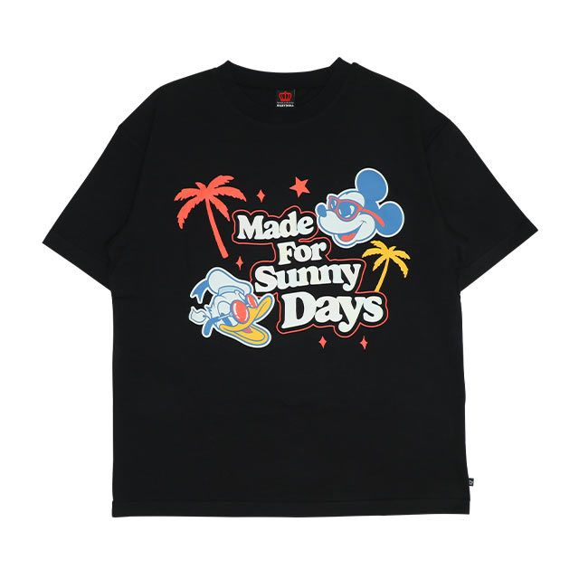 【ベビードール】親子お揃い ウォーターマジックキャラクターTシャツ 0465A / 水に濡れると柄が浮き出る ミッキー ドナルド 大人 ユニセックス 男女兼用 リンクコーデ ペアルック 親子コーデ トップス 半袖 天竺素材