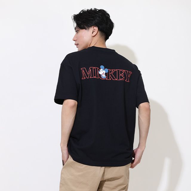 【ベビードール】親子お揃い ウォーターマジックキャラクターTシャツ 0465A / 水に濡れると柄が浮き出る ミッキー ドナルド 大人 ユニセックス 男女兼用 リンクコーデ ペアルック 親子コーデ トップス 半袖 天竺素材