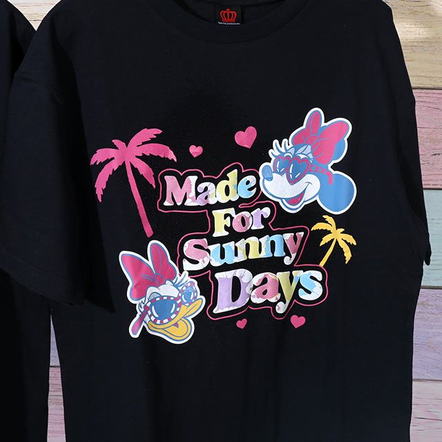 【ベビードール】親子お揃い ウォーターマジックキャラクターTシャツ 0465A / 水に濡れると柄が浮き出る ミニー デイジー 大人 ユニセックス 男女兼用 リンクコーデ ペアルック 親子コーデ トップス 半袖 天竺素材