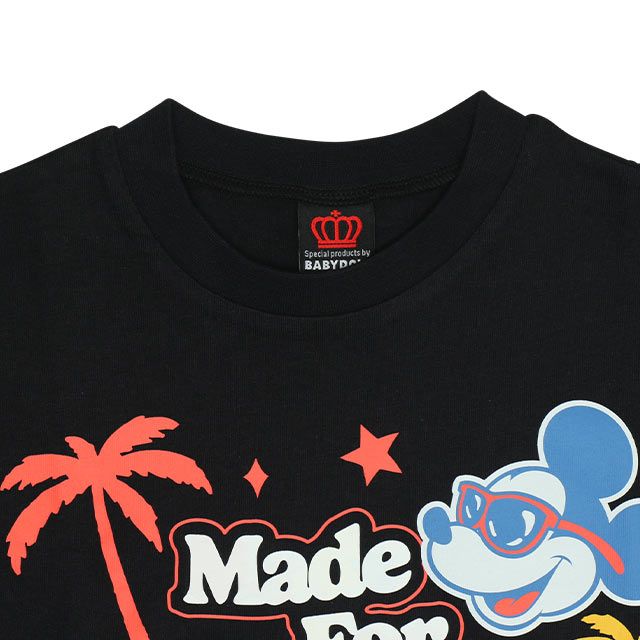 【ベビードール】親子お揃い ウォーターマジックキャラクターTシャツ 0465A / 水に濡れると柄が浮き出る ミニー デイジー 大人 ユニセックス 男女兼用 リンクコーデ ペアルック 親子コーデ トップス 半袖 天竺素材