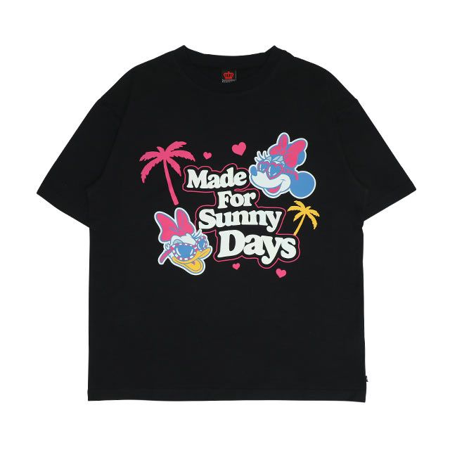 【ベビードール】親子お揃い ウォーターマジックキャラクターTシャツ 0465A / 水に濡れると柄が浮き出る ミニー デイジー 大人 ユニセックス 男女兼用 リンクコーデ ペアルック 親子コーデ トップス 半袖 天竺素材