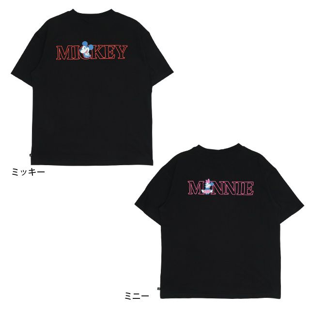 【ベビードール】親子お揃い ウォーターマジックキャラクターTシャツ 0465A / 水に濡れると柄が浮き出る ミニー デイジー 大人 ユニセックス 男女兼用 リンクコーデ ペアルック 親子コーデ トップス 半袖 天竺素材