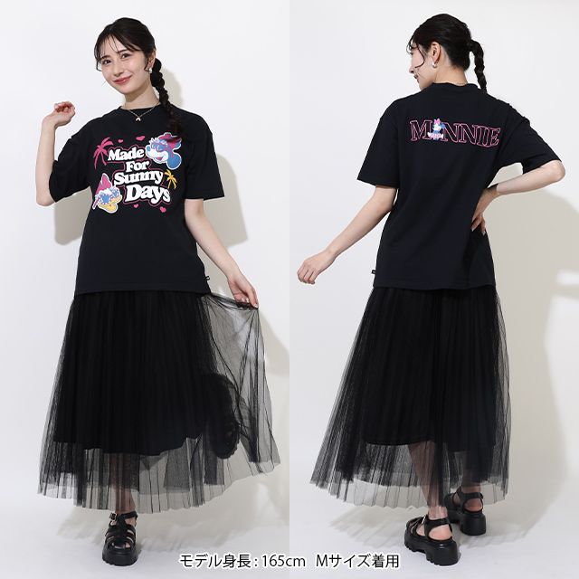 【ベビードール】親子お揃い ウォーターマジックキャラクターTシャツ 0465A / 水に濡れると柄が浮き出る ミニー デイジー 大人 ユニセックス 男女兼用 リンクコーデ ペアルック 親子コーデ トップス 半袖 天竺素材