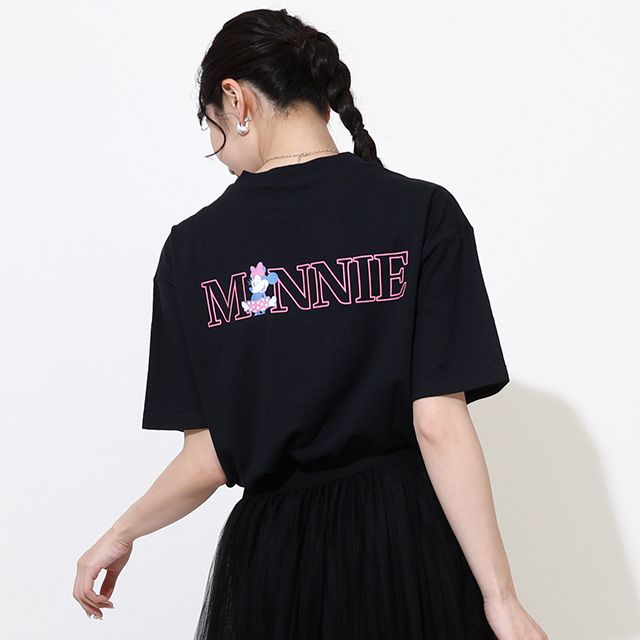 【ベビードール】親子お揃い ウォーターマジックキャラクターTシャツ 0465A / 水に濡れると柄が浮き出る ミニー デイジー 大人 ユニセックス 男女兼用 リンクコーデ ペアルック 親子コーデ トップス 半袖 天竺素材