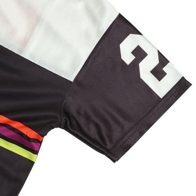 【ベビードール】ミッキー カラフルラインTシャツ 0466K / ベビーサイズ キッズ トップス 半袖 スポーティコーデ 速乾