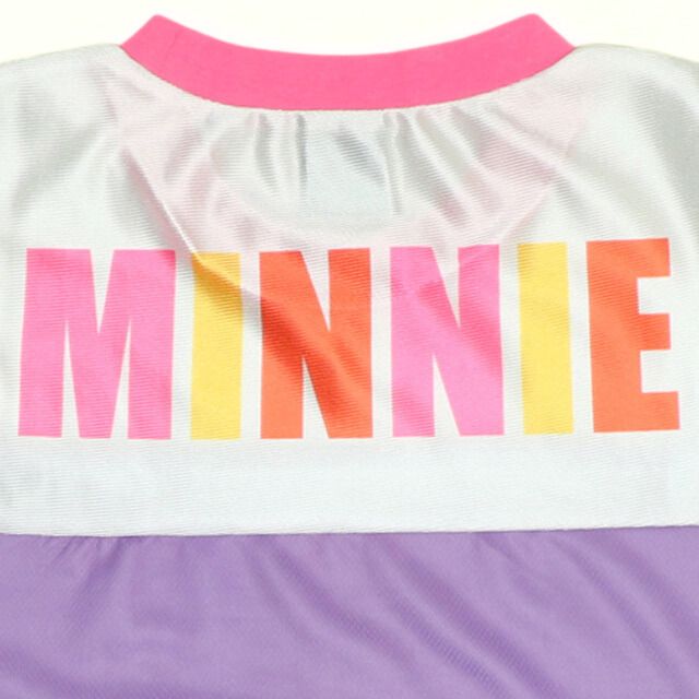 【ベビードール】ミニー カラフルラインTシャツ 0466K / ベビーサイズ キッズ トップス 半袖 スポーティコーデ 速乾