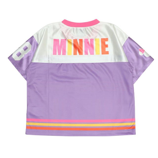 【ベビードール】ミニー カラフルラインTシャツ 0466K / ベビーサイズ キッズ トップス 半袖 スポーティコーデ 速乾