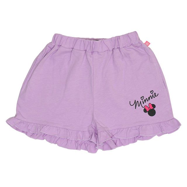 【ベビードール】ミニー デイジー フリルチュニック&ショートパンツ 2点セット 0472K / ベビーサイズ キッズ トップス ボトムス 半袖 短パン ショートパンツ 半ズボン ウエスト総ゴム ゴム穴付 上下セットアップ コーデセット