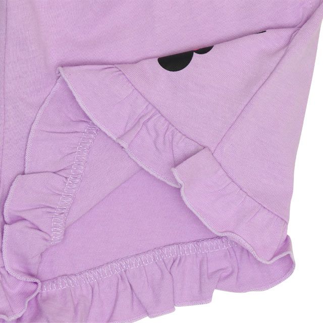 【ベビードール】ミニー デイジー フリルチュニック&ショートパンツ 2点セット 0472K / ベビーサイズ キッズ トップス ボトムス 半袖 短パン ショートパンツ 半ズボン ウエスト総ゴム ゴム穴付 上下セットアップ コーデセット