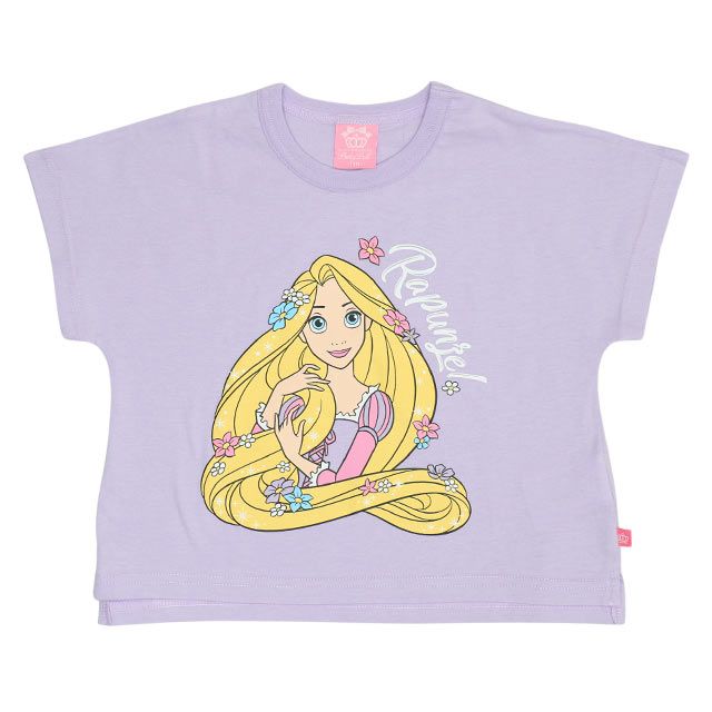 【ベビードール】ラプンツェル プリンセス / Tシャツ&フリルショートパンツ 2点セット 0474K / キッズ トップス ボトムス 半袖 短パン ショートパンツ 半ズボン ウエスト総ゴム ゴム穴付 上下セットアップ コーデセット