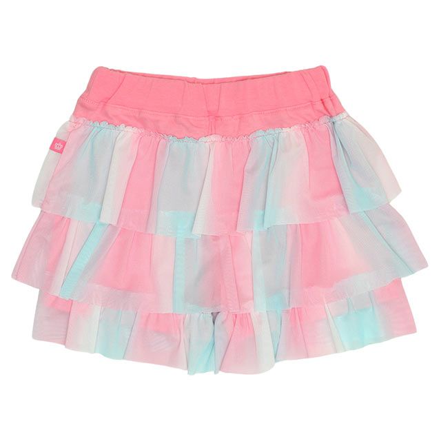 【ベビードール】アリエル プリンセス / Tシャツ&フリルショートパンツ 2点セット 0474K / キッズ トップス ボトムス 半袖 短パン ショートパンツ 半ズボン ウエスト総ゴム ゴム穴付 上下セットアップ コーデセット