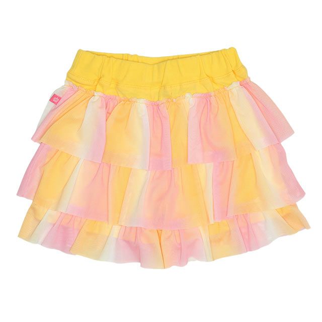 【ベビードール】ベル プリンセス / Tシャツ&フリルショートパンツ 2点セット 0474K / キッズ トップス ボトムス 半袖 短パン ショートパンツ 半ズボン ウエスト総ゴム ゴム穴付 上下セットアップ コーデセット