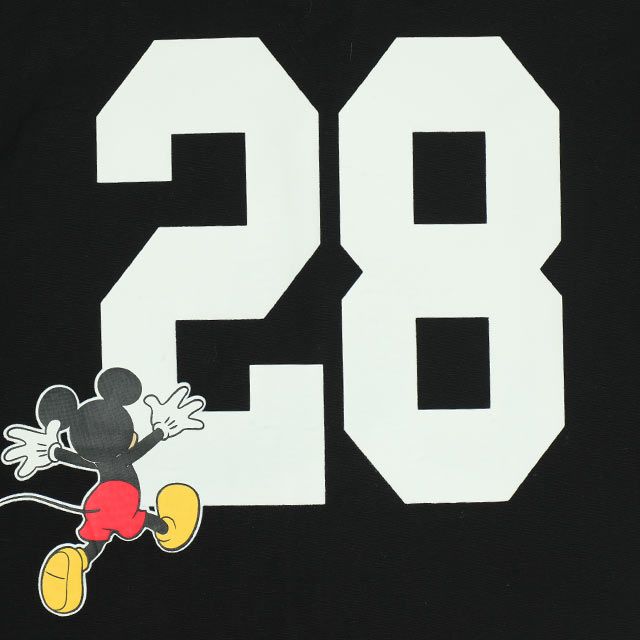 【ベビードール】ミッキー ベースボール半袖シャツ 0475K / ベビーサイズ キッズ トップス 半袖 羽織 ユニフォーム風 スポーティ