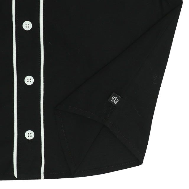 【ベビードール】ミッキー ベースボール半袖シャツ 0475K / ベビーサイズ キッズ トップス 半袖 羽織 ユニフォーム風 スポーティ