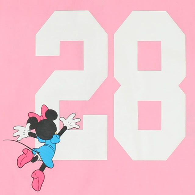 【ベビードール】ミニー ベースボール半袖シャツ 0475K / ベビーサイズ キッズ トップス 半袖 羽織 ユニフォーム風 スポーティ