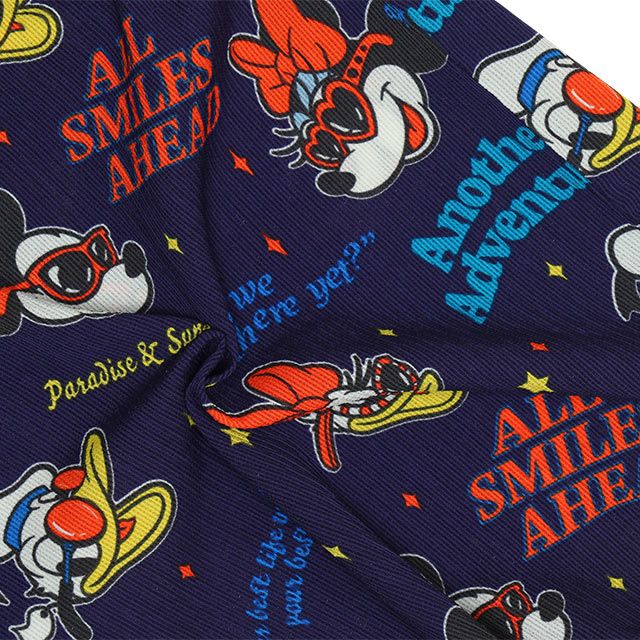 【ベビードール】親子お揃い リゾート総柄ハーフパンツ 0476K （トップス別売） / ミッキー ミニー デイジー ドナルド ベビーサイズ キッズ リンクコーデ ペアルック 親子コーデ ボトムス ショートパンツ 短パン 半ズボン ウエスト総ゴム ゴム穴付 セットアップコーデ