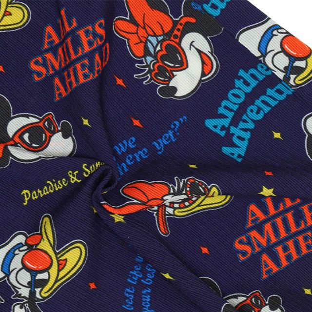 【ベビードール】親子お揃い リゾート総柄ワンピース 0477K / ミッキー ミニー デイジー ドナルド ベビーサイズ キッズ リンクコーデ ペアルック 親子コーデ トップス スカート 半袖 開襟 シャツワンピ 裏地付き