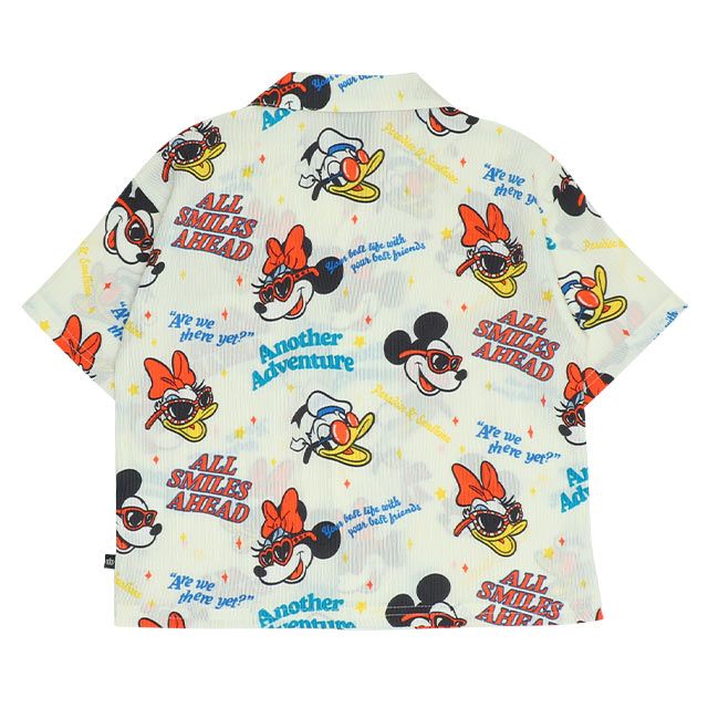 【ベビードール】親子お揃い リゾート総柄シャツ 0479K （ボトムス別売） / ミッキー ミニー デイジー ドナルド ベビーサイズ キッズ リンクコーデ ペアルック 親子コーデ トップス 羽織 半袖 開襟シャツ セットアップコーデ