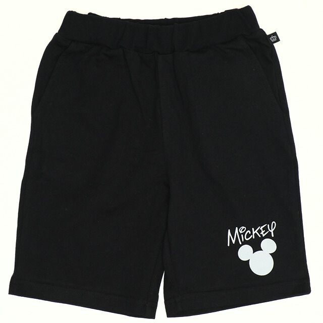 【ベビードール】ミッキー ドナルド 総柄 Tシャツ&ハーフパンツ 2点セット 0482K / ベビーサイズ キッズ トップス ボトムス 半袖 短パン 半ズボン ウエスト総ゴム ゴム穴付 上下セットアップ コーデセット