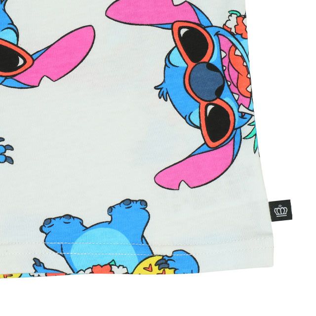 【ベビードール】ミッキー ドナルド 総柄 Tシャツ&ハーフパンツ 2点セット 0482K / ベビーサイズ キッズ トップス ボトムス 半袖 短パン 半ズボン ウエスト総ゴム ゴム穴付 上下セットアップ コーデセット